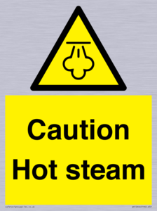 Caution Hot steam